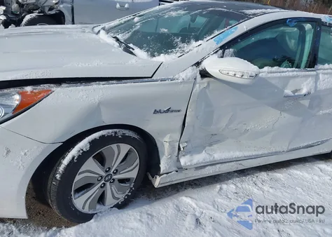 2015 Hyundai Sonata Hybrid Limited z USA, uszkodzony, nr VIN KMHEC4A40FA136889